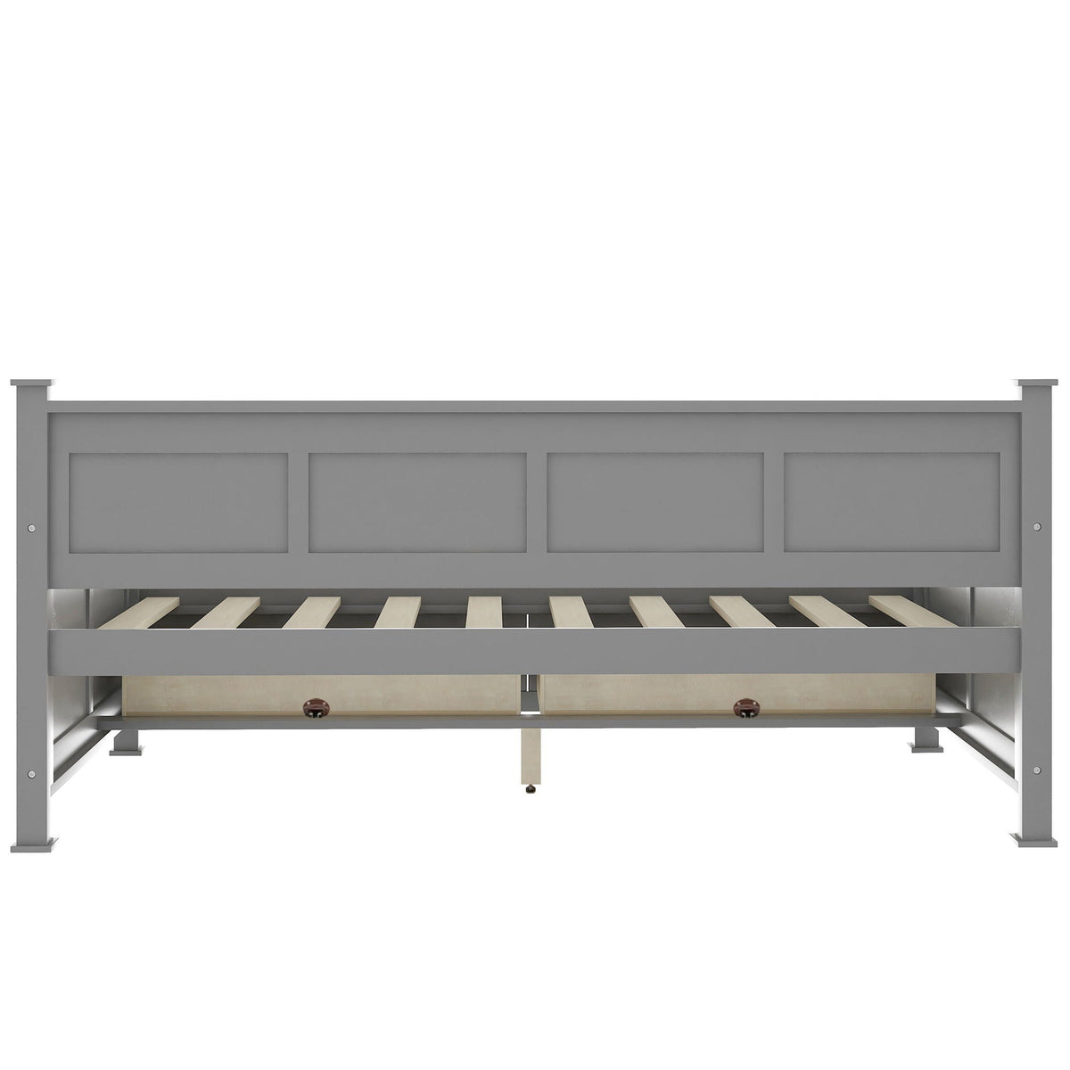 Modern Daybed with 2 Large Drawers and X Shaped Frame - Twin, Dark Gray or White, photo 25 of 28