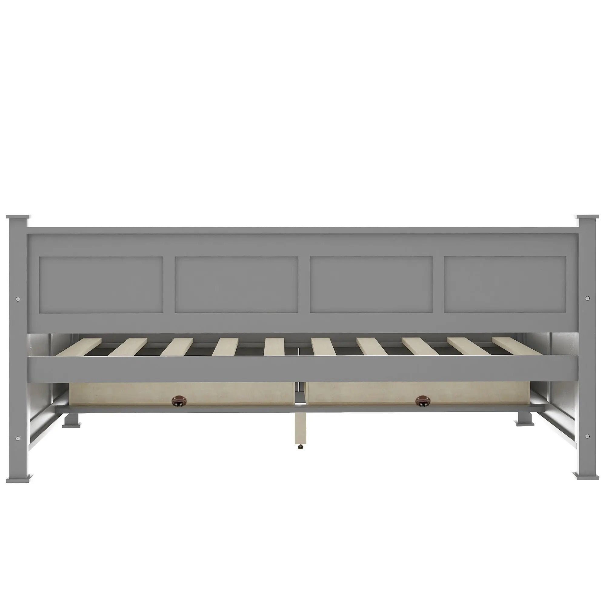 Modern Daybed With 2 Large Drawers, X Shaped Frame