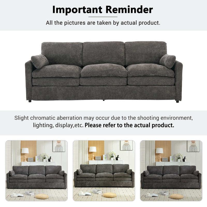 Cozy Upholstered Oversized 3-Seater Cloud Sofa by BLAKHOM