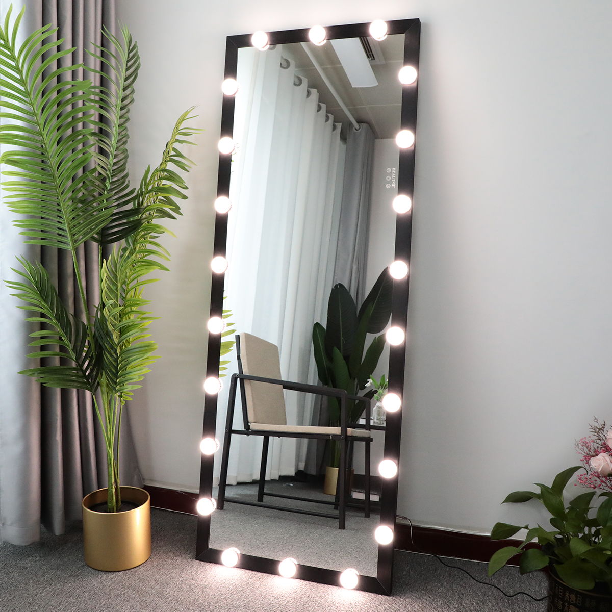Full Length Mirror with Lights and Touch Control – Pearl Silver, Black, or Pink, photo 38 of 40