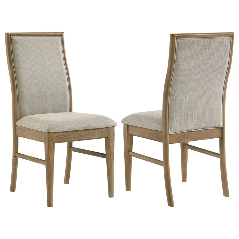 Adina Upholstered Dining Side Chair Barley (Set of 2) by Unique Piece Furniture