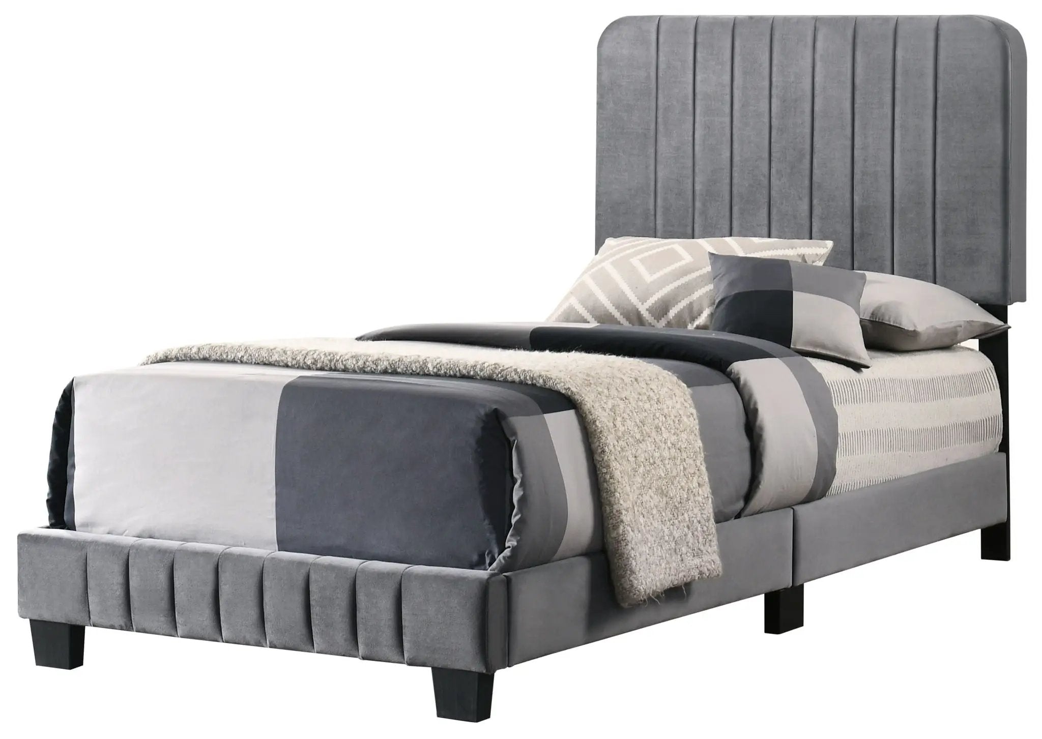 Channel Tufted Bed by Unique Piece Furniture
