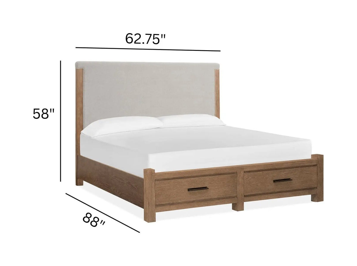 Plum Creek - Upholstered Panel Storage Bed, photo 17 of 18