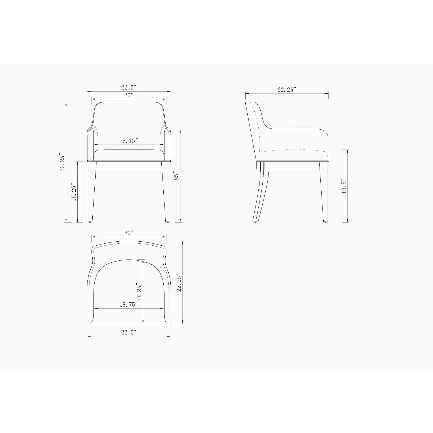 Gansevoort - Dining Armchair by HouseOfZazla