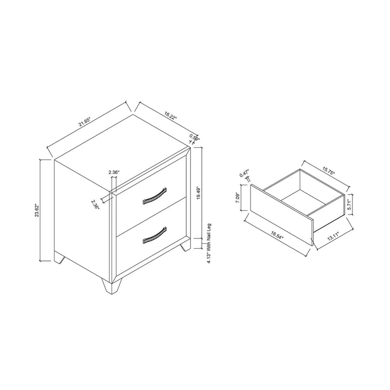 Carlos - Nightstand - Black by Unique Piece Furniture