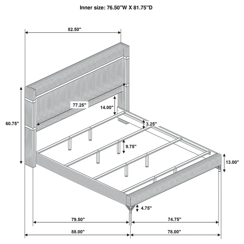 Malcolm - Bedroom Set With Wingback Design
