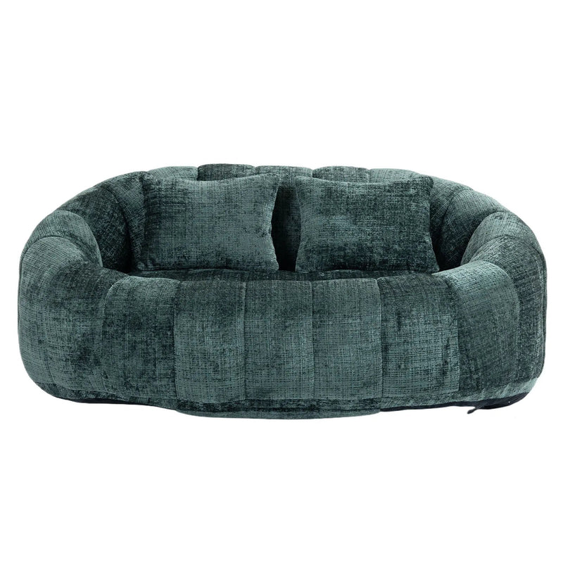 Bean Bag Lazy Sofa, Durable Comfort Lounger High Back Bean Bag Chair Couch by HouseOfZazla