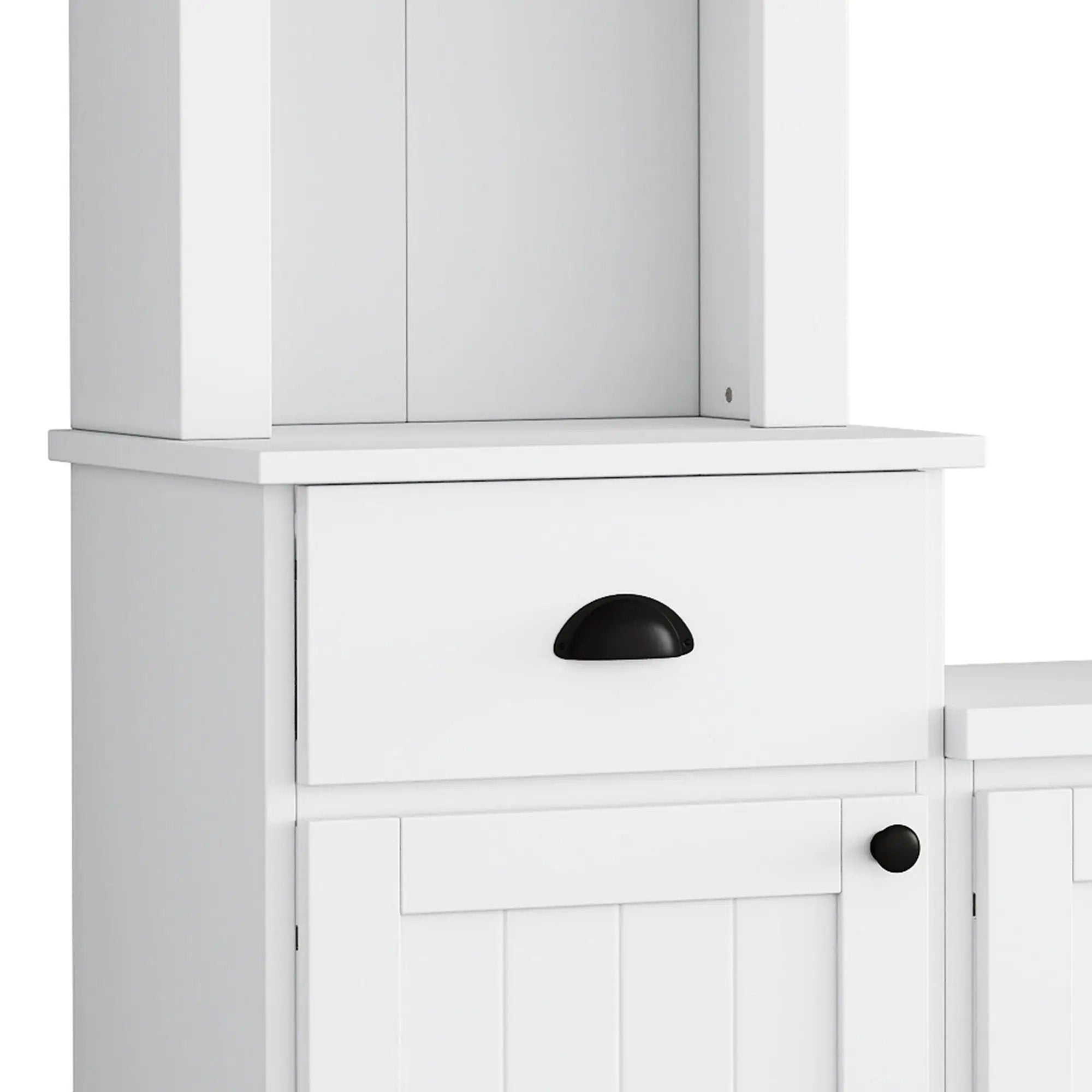 Minimalist Entertainment Wall Unit Set With Bridge For TVs Up To 75"