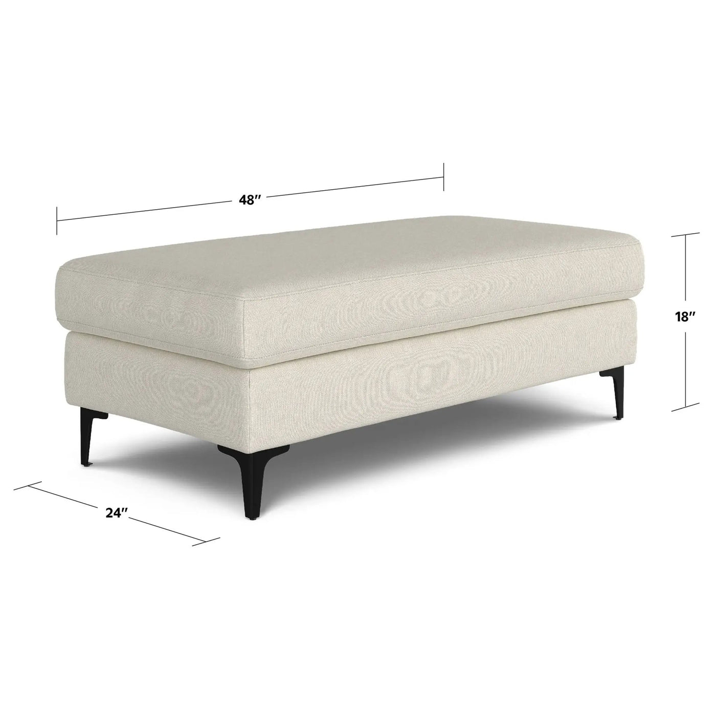 Ava - Versatile Mid Century Ottoman by HouseOfZazla