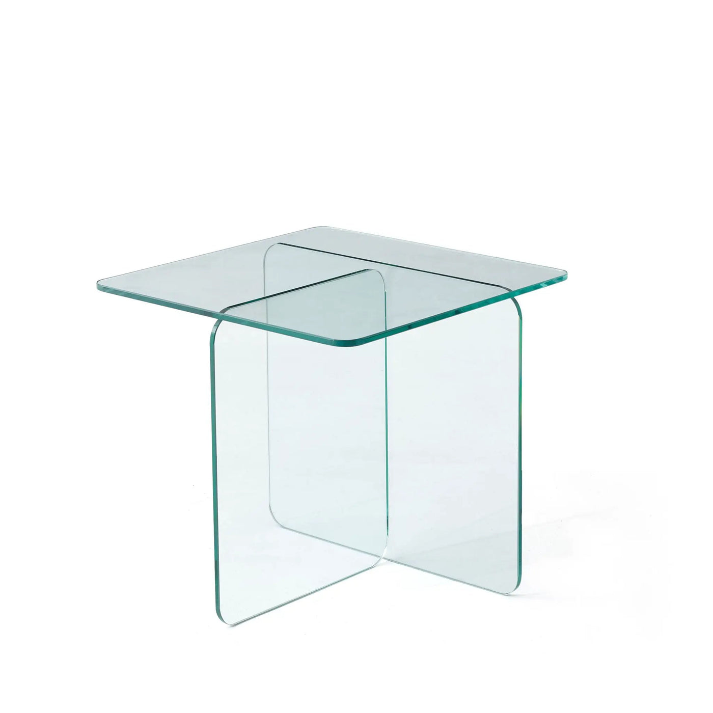 Modern Transparent Tempered Glass Sidetable by HouseOfZazla