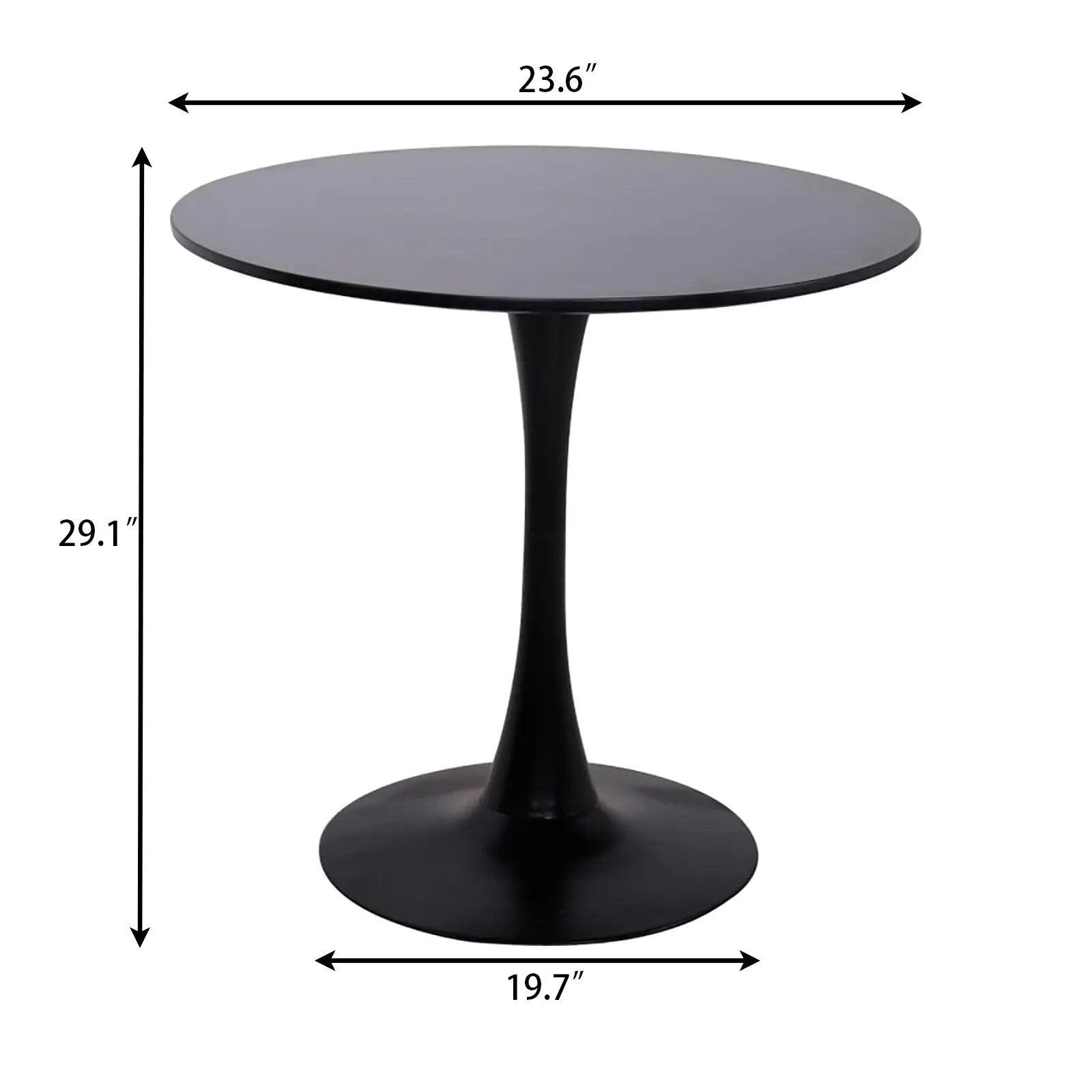 Modern Black Round Table by HouseOfZazla