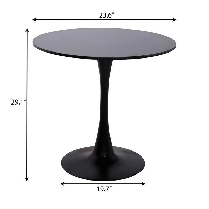 Modern Black Round Table by HouseOfZazla
