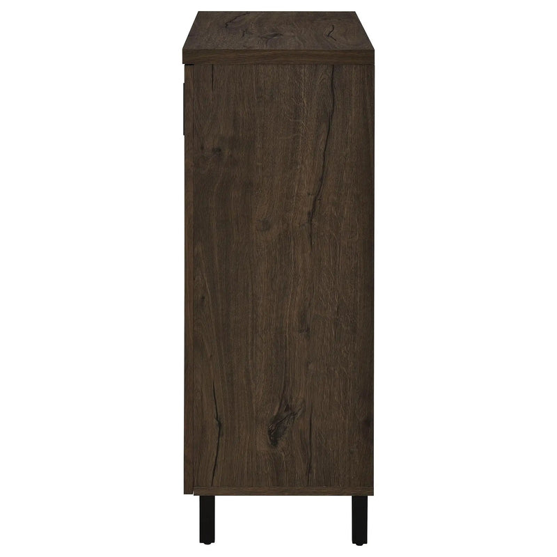 Brixton 2-door Entryway Shoe Storage Cabinets Smoked Oak by Unique Piece Furniture