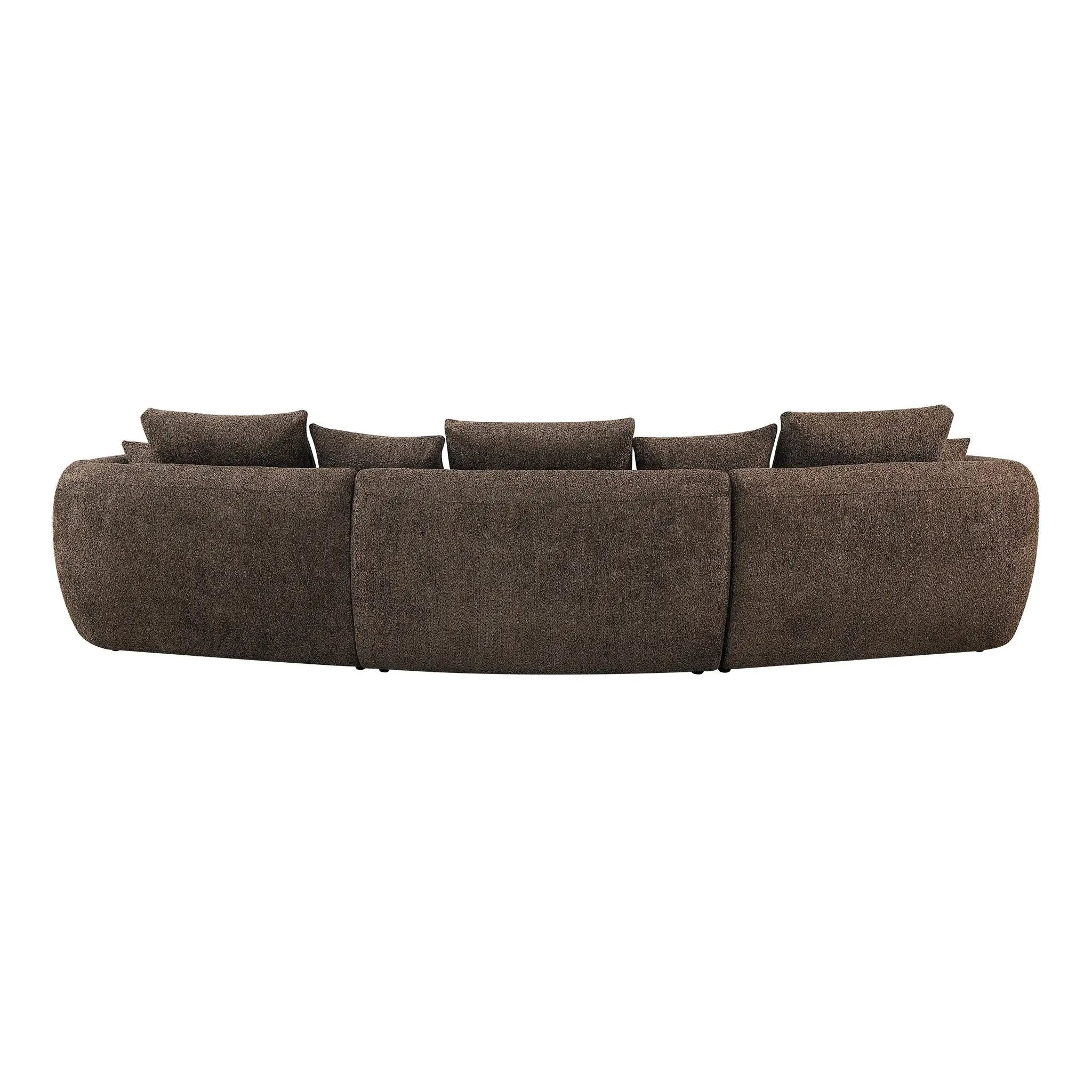 Bash - Anthology Boucle Sofa With Pillows - Brown by Unique Piece Furniture
