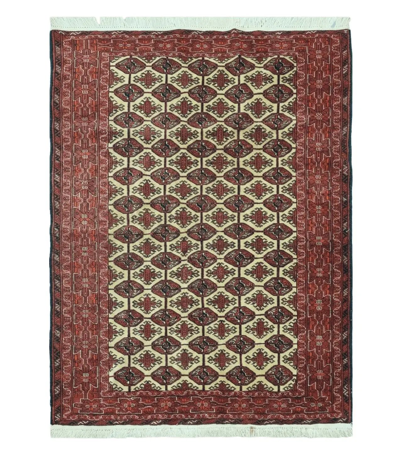 4' X 6' Handmade Finely Knotted Pakistan Turkoman Bokhara Wool Rug Nice by Jewel Rugs