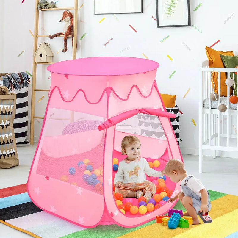Pink Portable Kid Play House Play Tent with 100 Balls by DirectDeals