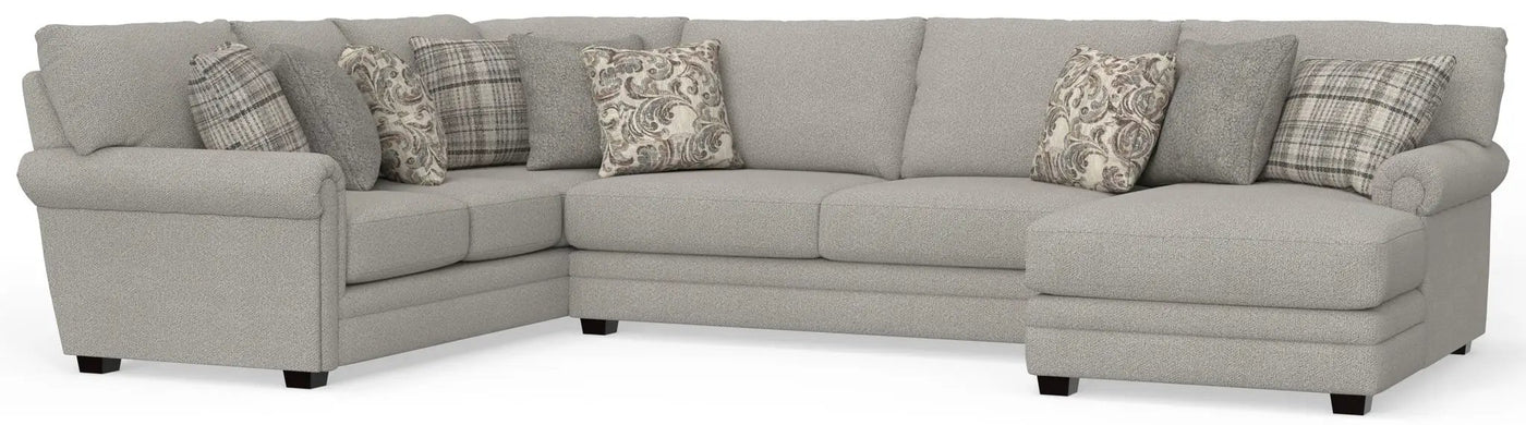 Livingston - Sectional With Comfort Coil Seating And Accent Pillows Included by Unique Piece Furniture