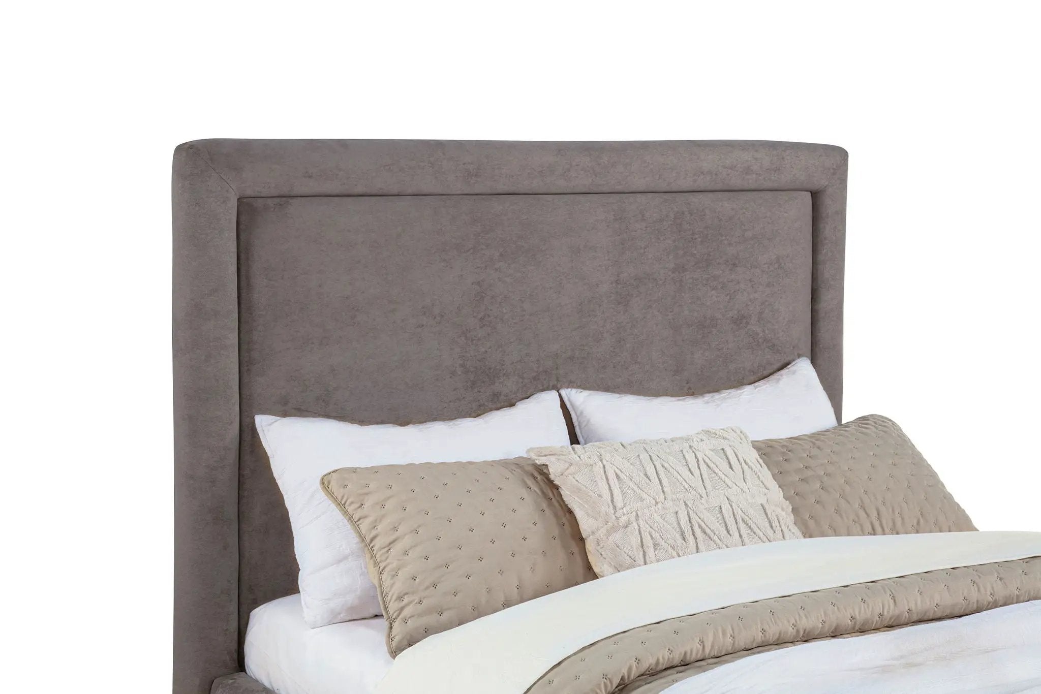 Lawson 54-inch Upholstered Full Panel Platform Bed Mushroom by Unique Piece Furniture