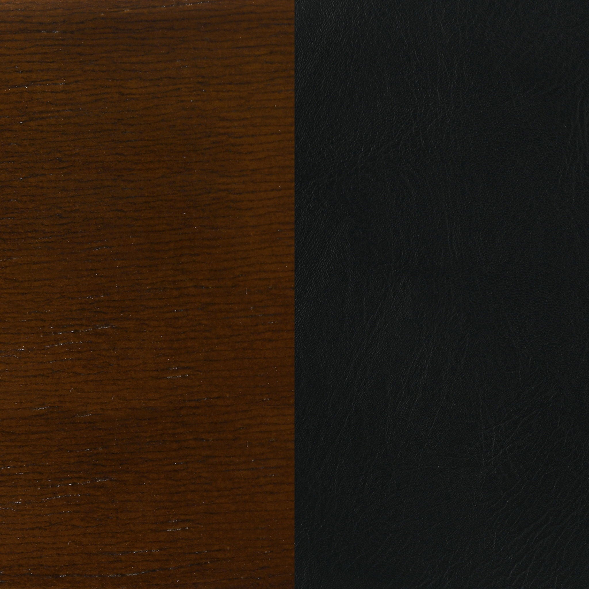 Swivel Stool With Upholstered Seat (Set of 2) - Black / Brown by HouseOfZazla