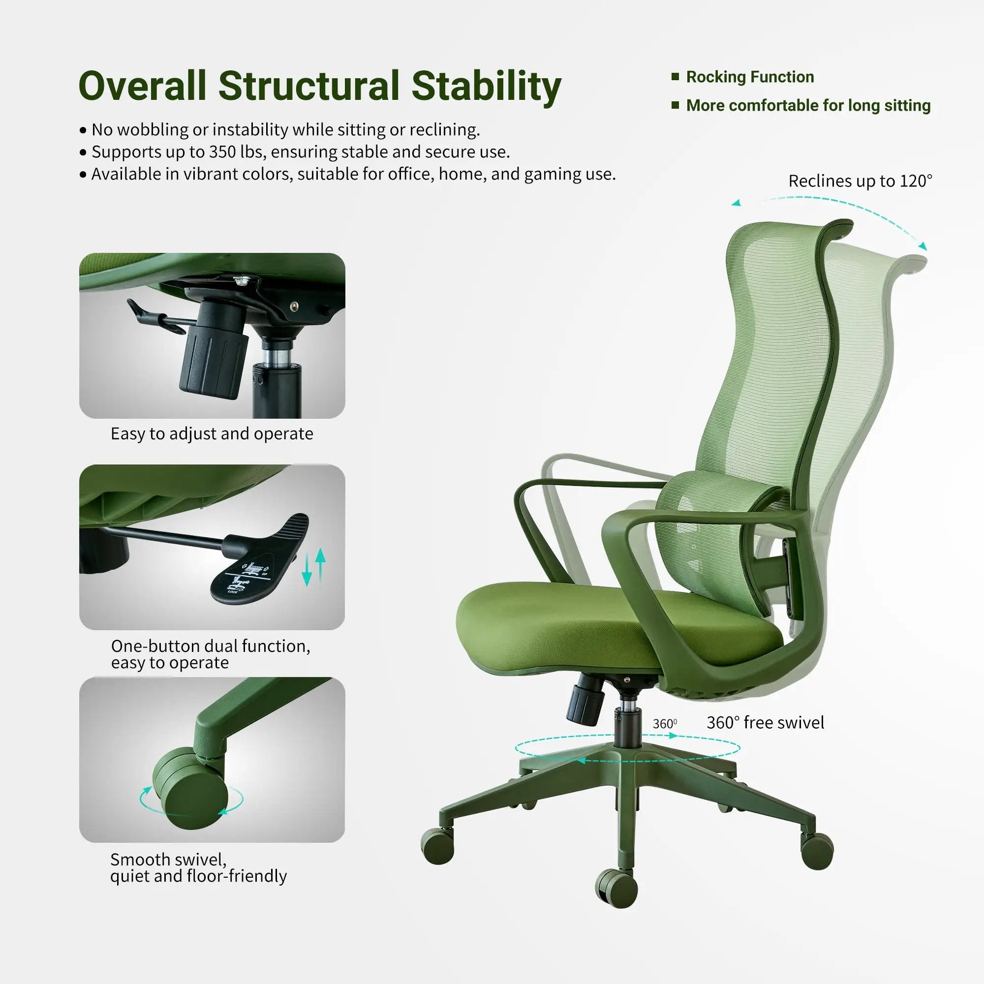Ergonomic Colorful Office Chair by HouseOfZazla