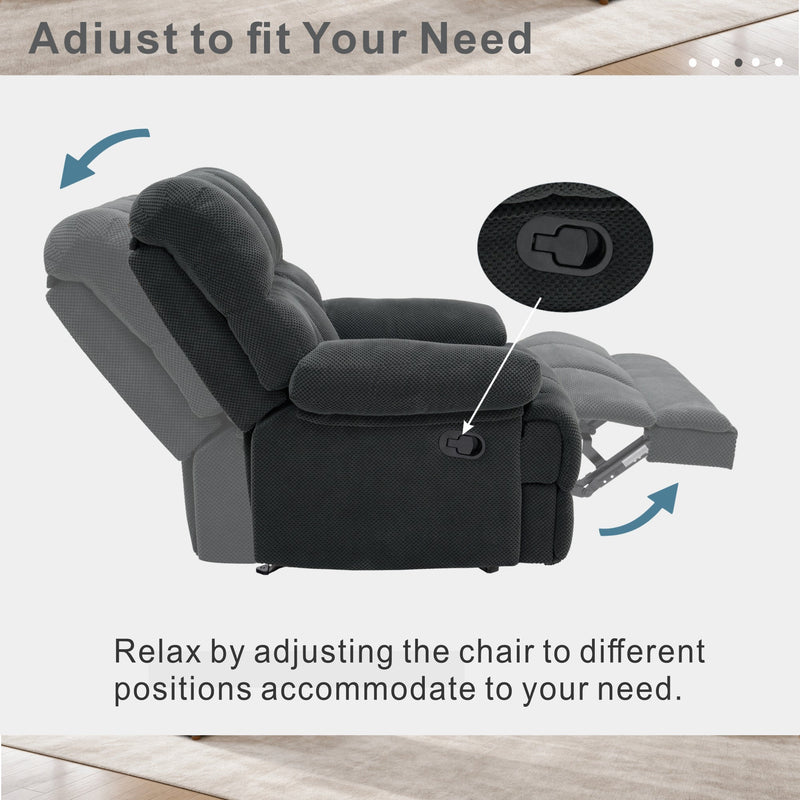 Modern Manual Rocker Recliner Chair, photo 9 of 10