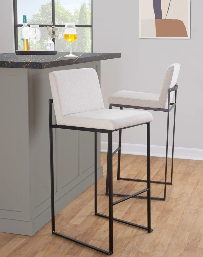 Fuji - Contemporary High Back Barstool Elegant Design by Unique Piece Furniture