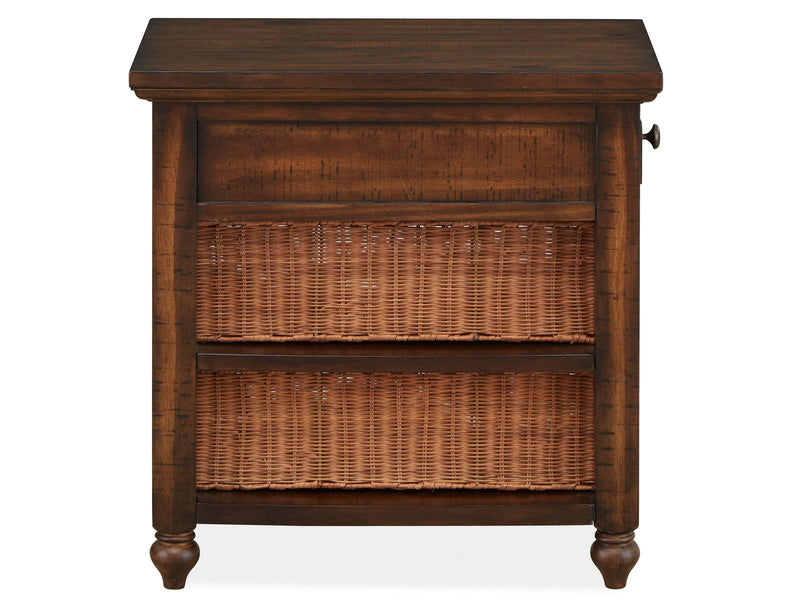 Cottage Lane - Wood Rectangular Chair Side End Table - Coffee, photo 6 of 6