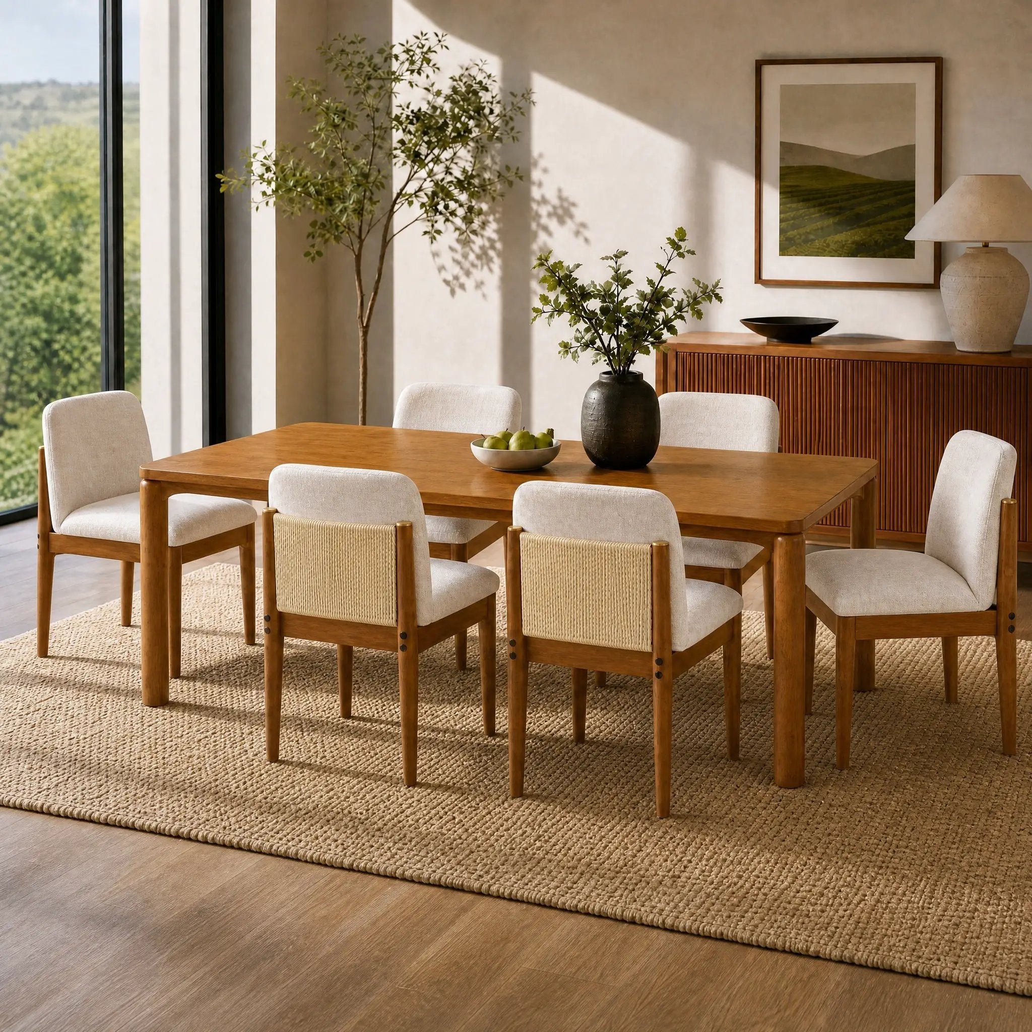 7-Piece Mid-Century Dining Set by HouseOfZazla