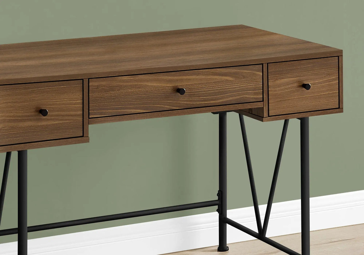 Computer Desk For Home Office, Stylish Design, Storage Drawers, Transitional by HouseOfZazla