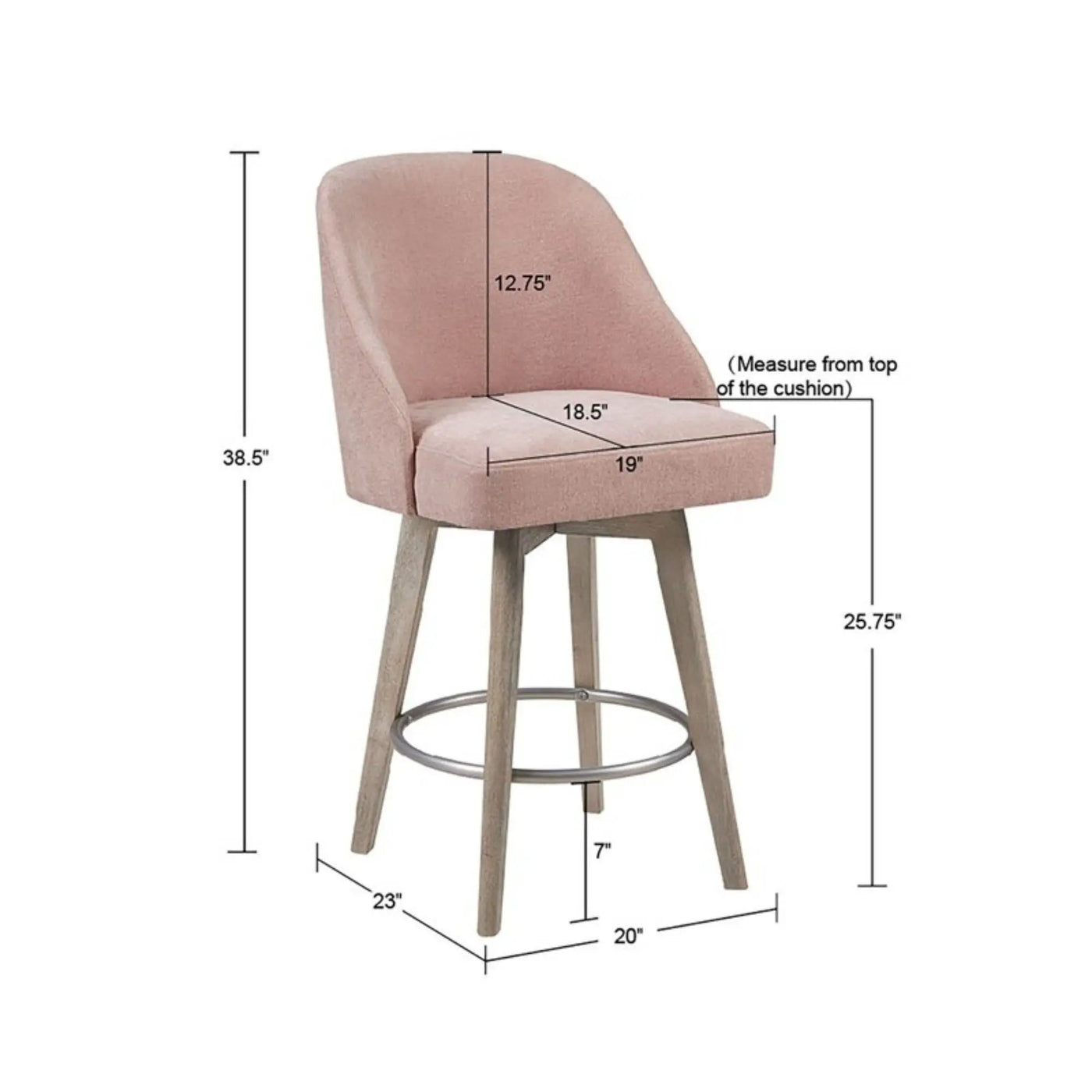 Pearce - Bar Stool With Swivel Seat by HouseOfZazla