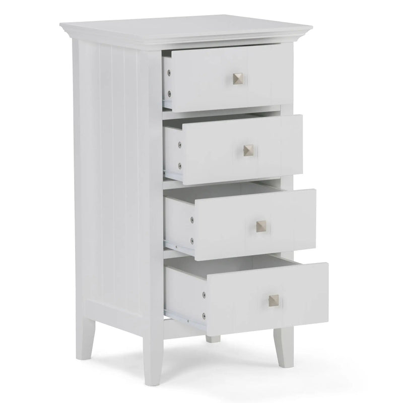 Acadian - 4 Drawer Floor Storage Cabinet - Pure White by HouseOfZazla
