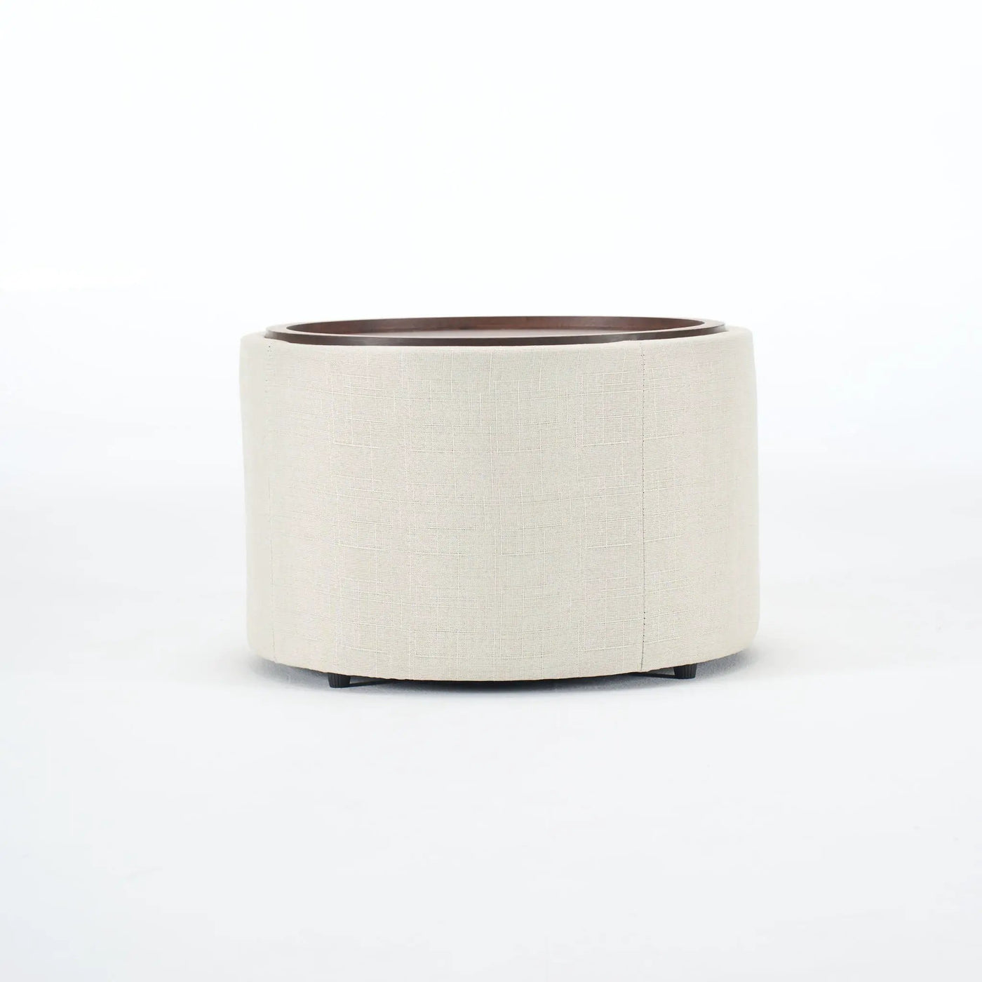 Nesting Ottomans, Round Coffee Table & Bench With Tray (Set of 2) by HouseOfZazla