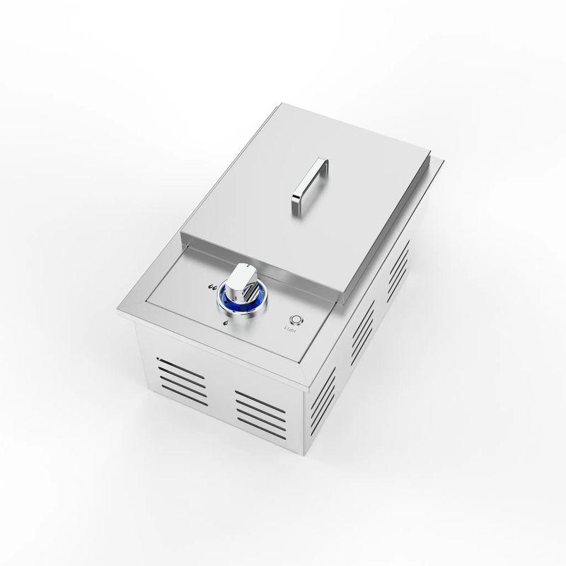 Single Grilling Side Burner, 17,000BTU Liquid Propane by HouseOfZazla