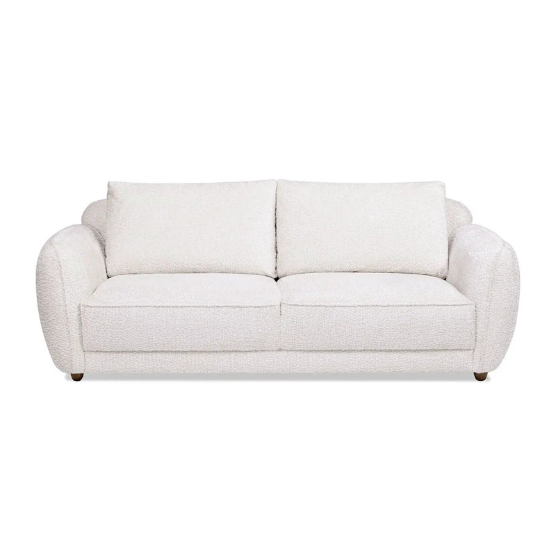 Sharon - Puffy Arm Sofa - Alpaca Off-White by HouseOfZazla