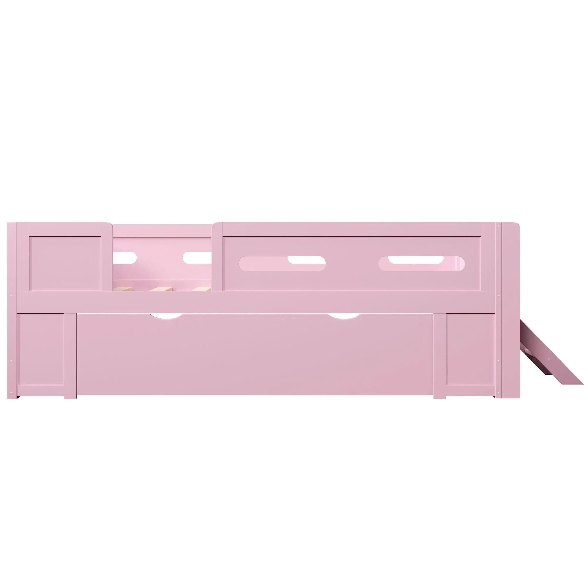 Platform Bed With Guardrail And Drawer by HouseOfZazla