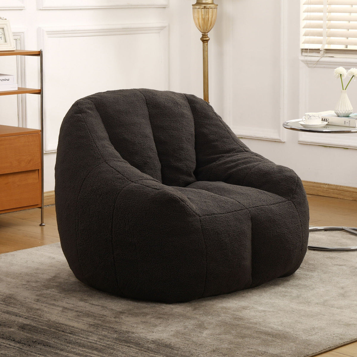 Comfy Bean Bag Chair with Memory Foam Filler - Tufted Soft, photo 20 of 25