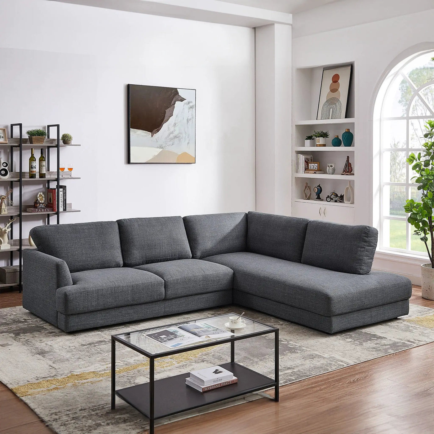 Glander - Comfortable Cozy Sectional Sofa by HouseOfZazla