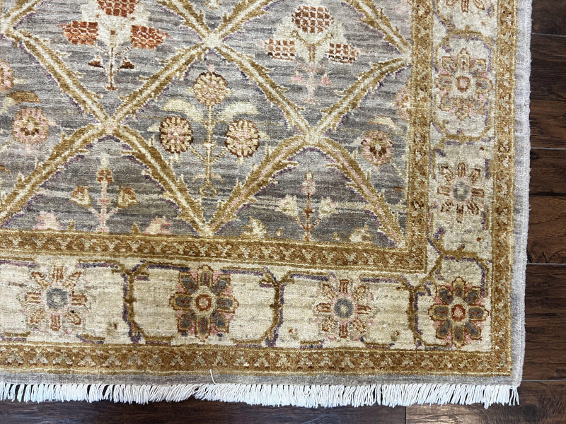 Pakistani Peshawar Rug 3.6 x 5, Safavieh Wool Handmade Hand Knotted Vintage Rug, Panel Design Oriental Carpet, Pair C by Jewel Rugs