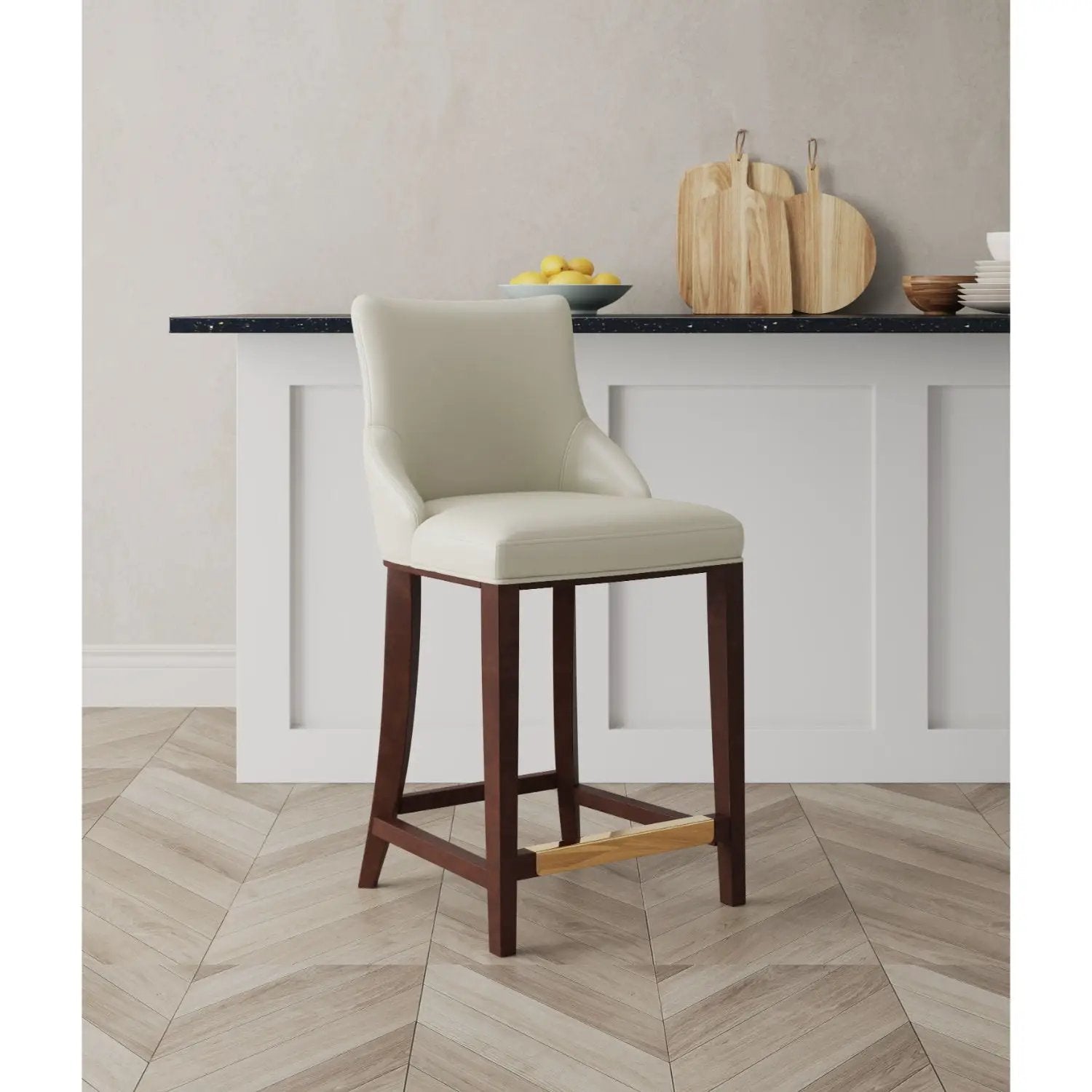 Shubert - Counter Stool - Ivory by HouseOfZazla