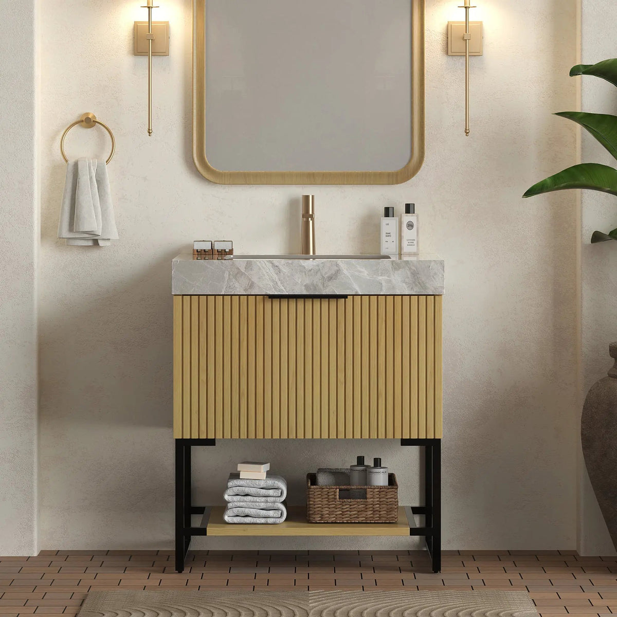 Yolan 30" Bathroom Vanity & Sink by HouseOfZazla