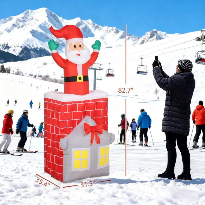 7FT Christmas Inflatable Santa Claus Figure by HouseOfZazla