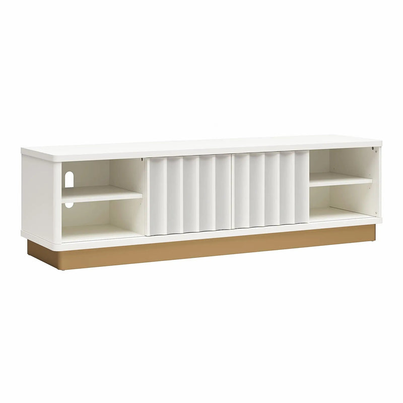 Rene - Scalloped TV Stand For TVs Up To 65" - White by Unique Piece Furniture