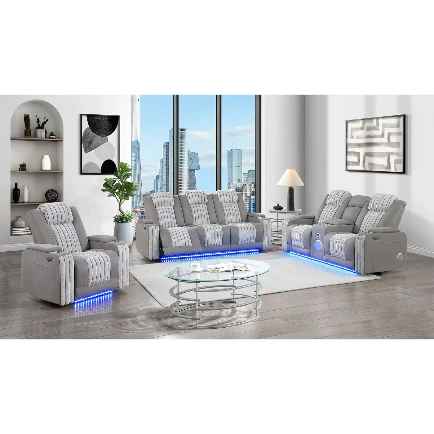 Duran - Power Reclining Loveseat With Power Headrest by HouseOfZazla