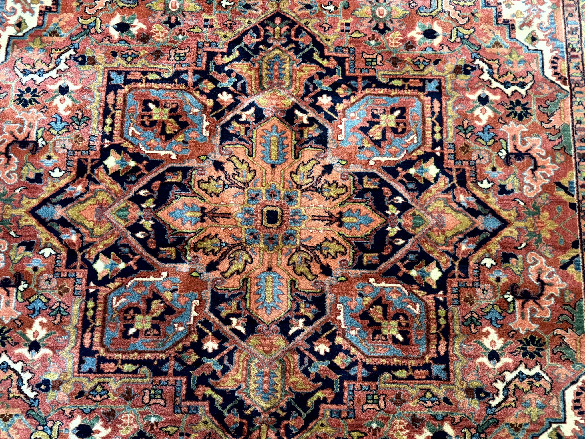 8.8 x 12 Karastan Heriz Rug #726, Vintage Wool Discontinued Carpet, Original 700 Series by Jewel Rugs