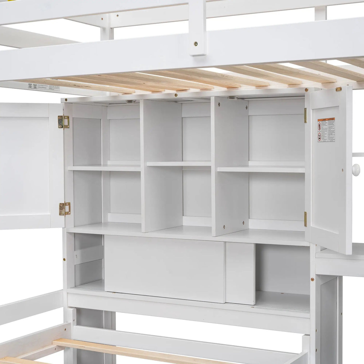 Loft Bed With Built In Desk And Staircase by HouseOfZazla