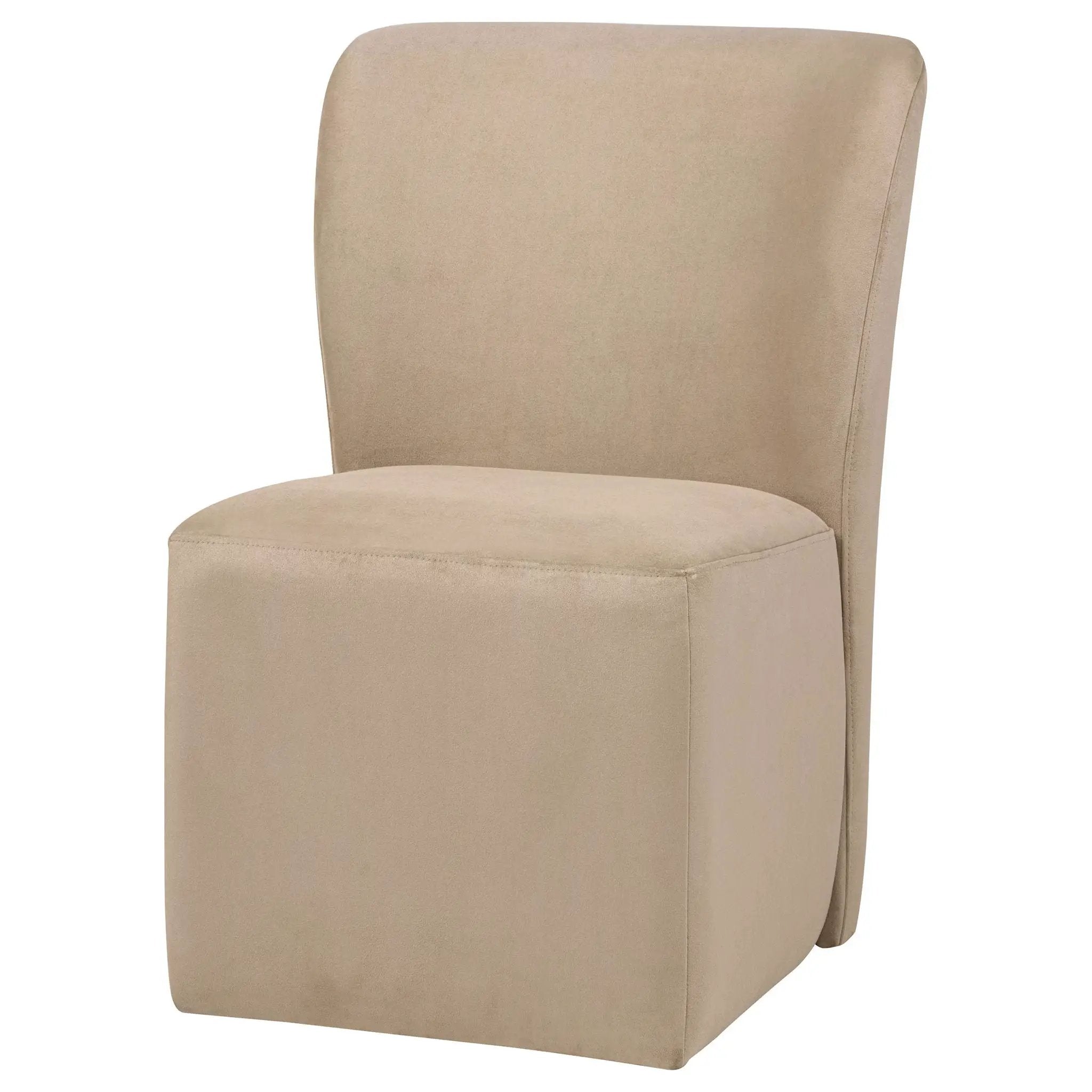 Jaelynn Upholstered Parsons Dining Side Chair Tan (Set of 2) by Unique Piece Furniture