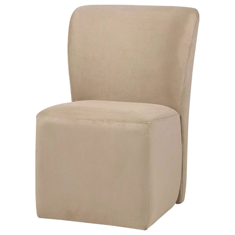 Jaelynn Upholstered Parsons Dining Side Chair Tan (Set of 2) by Unique Piece Furniture