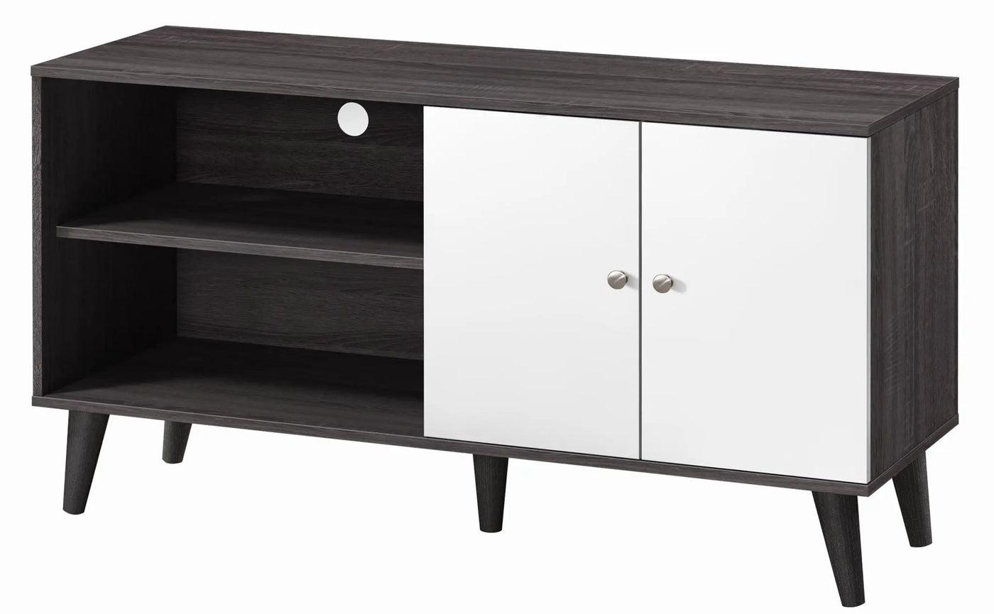 Amidon - TV Stand, With 2 Storage Shelves And 1 Cabinet by HouseOfZazla