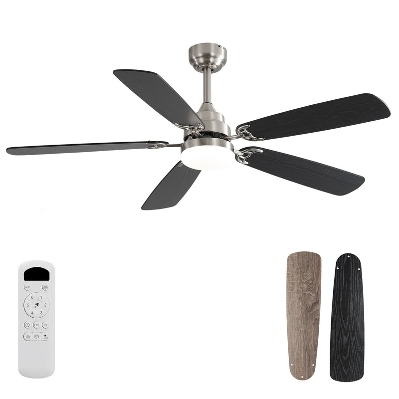 Modern 52-Inch LED Ceiling Fan With Remote Control by HouseOfZazla