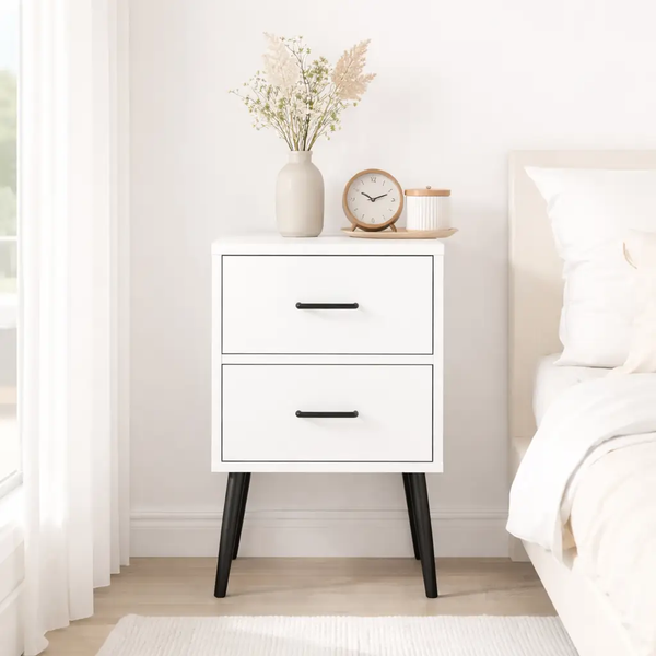 Modern 2-Drawer Nightstand